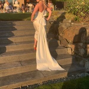 AMSALE Willow Bow dress